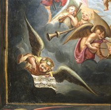 Detail of the ceiling of the Heaven Room, Bolsover Castle, Derbyshire, 2000. Artist: J Bailey