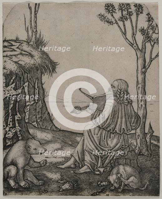 Orpheus Charming the Animals, c. 1505. Creator: Marcantonio Raimondi (Italian, 1470/82-1527/34).