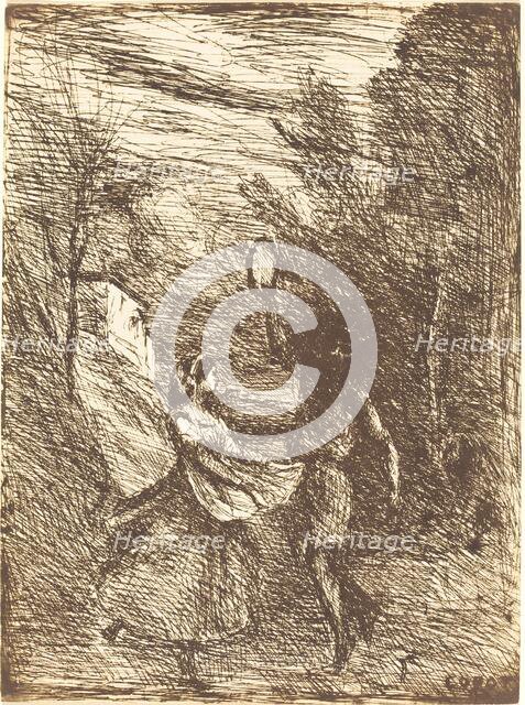 Saltarello (Saltarelle), 1858. Creator: Jean-Baptiste-Camille Corot.