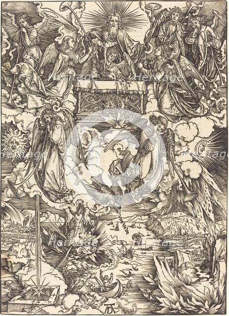 The Seven Angels with the Trumpets, probably c. 1496/1498. Creator: Albrecht Durer.