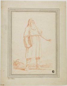 Standing Bearded Man Holding Book, n.d. Creator: Louis Félix Larue.