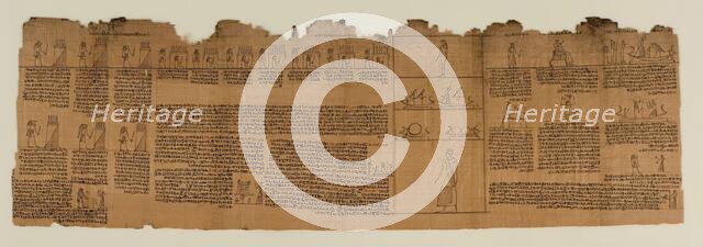 The Book of the Dead of Nes-Min, Section 14, c200-30 BC. Creator: Unknown.