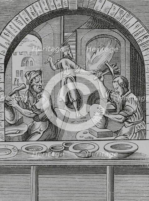 Basin maker, 16th century, (1878). Creator: Unknown.