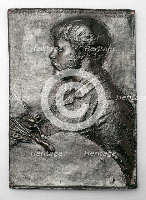 Jules Bastien-Lepage, Modeled 1880, cast in copper and bronze 1881. Creator: Augustus Saint-Gaudens.