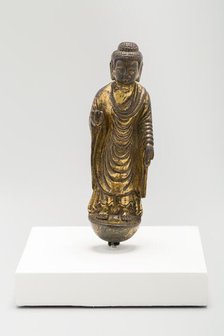 Buddha, Standing with Hand in Gesture of Reassurance (Abhaymudra), Tang dynasty, 7th/8th century. Creator: Unknown.