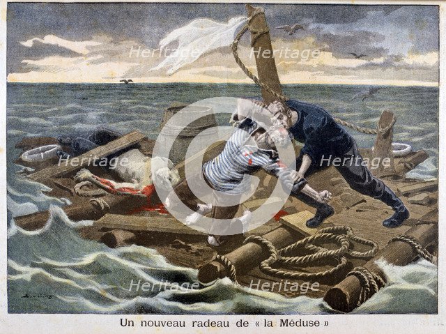 The new 'Raft of the Medusa', 1899.  Creator: F Meaulle.