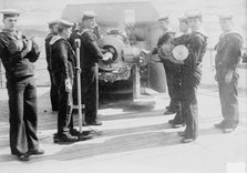 Loading Big Gun, British Navy, between c1910 and c1915. Creator: Bain News Service.