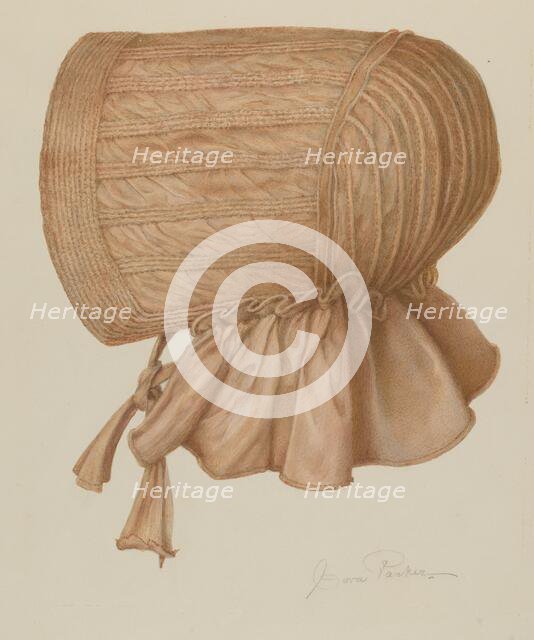 Sun Bonnet, c. 1939. Creator: Cora Parker.