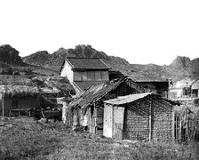 Village huts in Korea, 1900. Artist: Unknown