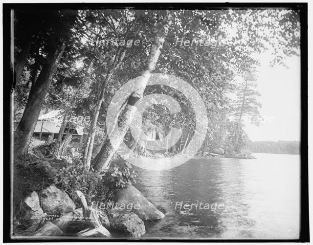 An Adirondack camp, c1902. Creator: William H. Jackson.