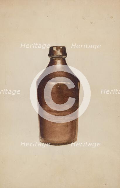 Beer Bottle, c. 1938. Creator: Arthur Stewart.