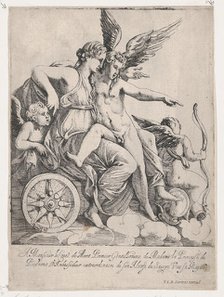 Venus and Cupid on a Chariot, 1607-61. Creator: Pierre Biard.