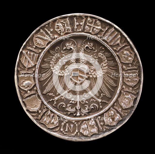 Coat of Arms on a Double-headed Eagle [reverse], 1521. Creators: Albrecht Durer, Hans Krafft the Elder.
