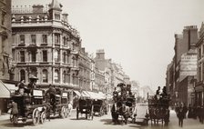 View down Oxford Street, London, 19th century. Artist: Unknown