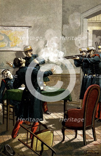 Uprising of 1866, mutiny or revolt of the sergeants at San Gil barracks in Madrid on June 22, 186…