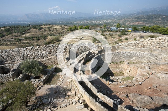 Grave Circle A, Mycenae, Greece. Artist: Samuel Magal