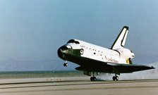 STS-7 landing, California, USA, June 24, 1983.  Creator: NASA.