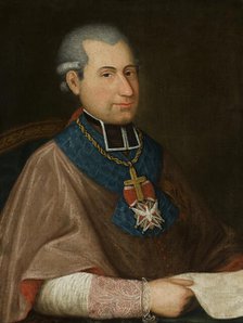 Portrait of Bishop of Vilnius Ignacy Massalski, between 1853-1854. Creator: Unknown.