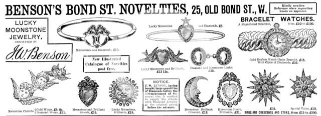 Advertisement for Benson’s Bond St. Novelties, 1890. Creator: Unknown.