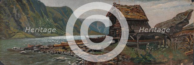 Landscape from Sogn, 1832. Creator: Knud Baade.