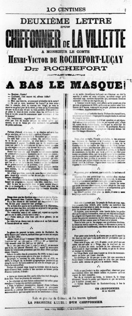 Chiffonnier de La Villette, from French Political posters of the Paris Commune,  May 1871. Artist: Unknown