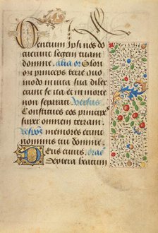 Decorated Text Page; Prayer Book of Charles the Bold, 1469. Creator: Nicolas Spierinc.