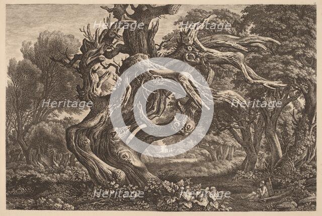 A Dead Oak Tree, c. 1830. Creator: Carl Wilhelm Kolbe the elder.