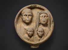 Marble funerary relief, 2nd-3rd century A.D.. Creator: Unknown.