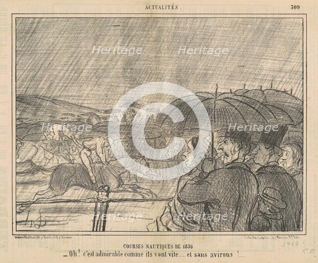 Courses nautiques de 1856, 19th century. Creator: Honore Daumier.