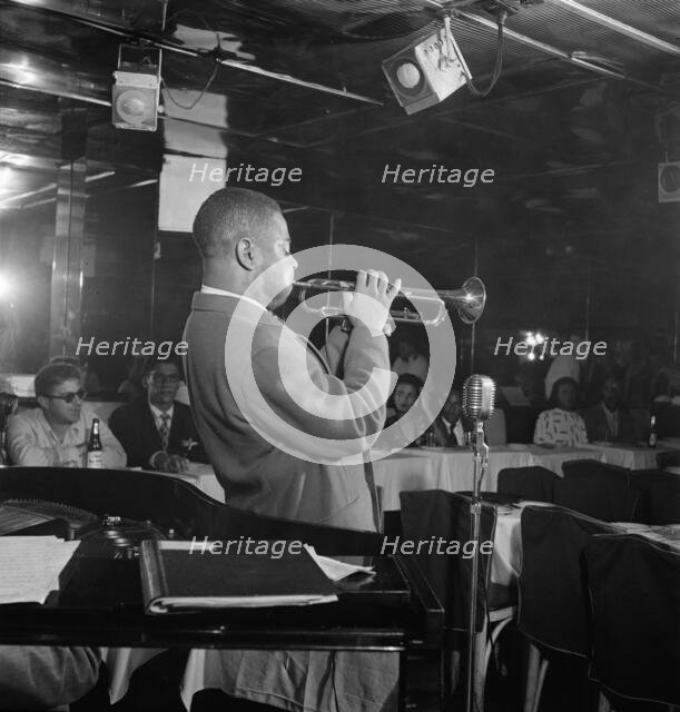 Portrait of Dizzy Gillespie, Downbeat, New York, N.Y., ca. Aug. 1947. Creator: William Paul Gottlieb.