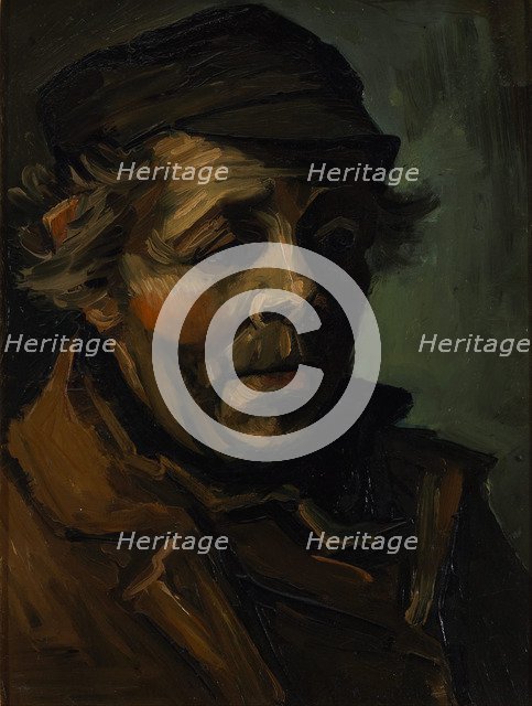Head of a peasant, 1884. Artist: Gogh, Vincent, van (1853-1890)