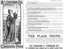 Advertisement for St. Jacob’s Oil, 1890. Creator: Unknown.