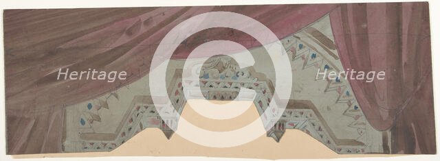 Design for a Stage Set at the Opéra, Paris, 1830-90. Creator: Eugene Ciceri.