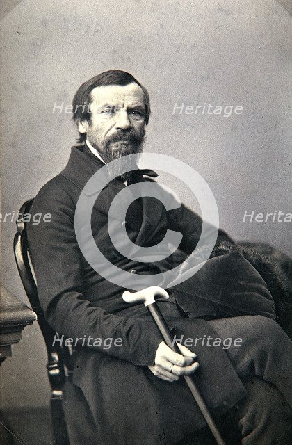 Michail Pogodin, Russian historian and journalist, 1850s. Artist: Karl August Bergner