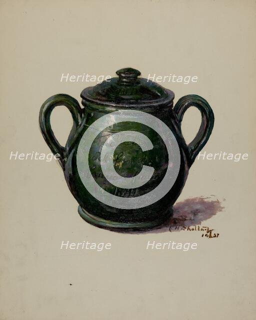 Pa. German Jar, 1937. Creator: Eugene Shellady.