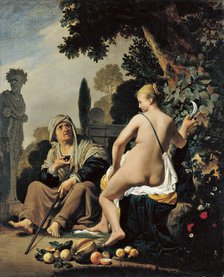 Vertumnus and Pomona. Artist: Everdingen, Caesar Boëtius van (1616-1678)