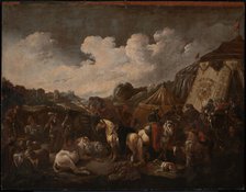 A Military Encampment, 1655-1706. Creator: Philipp Peter Roos.