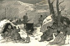 'The Armistice, A Bulgarian encampment on the heights above Pirot', 1886. Creator: Unknown.