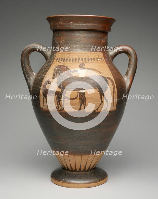 Amphora (Storage Jar), 530-520 BCE. Creator: Ivy-Leaf Group.
