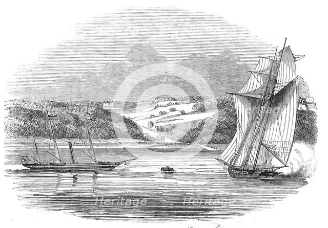 Arrival of the King of Holland, at Osbourne House, Isle of Wight, 1845. Creator: Unknown.