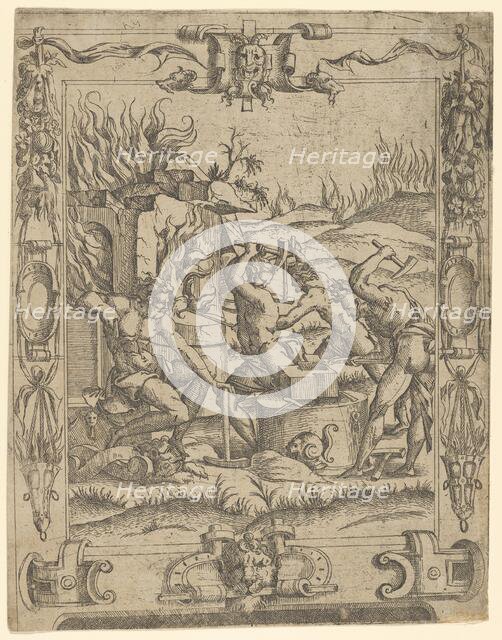 Vulcan's Forge, ca. 1542. Creator: Master IQV.