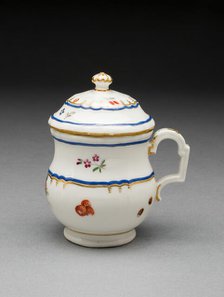 Cream Pot with Lid, Frankenthal, 1786. Creator: Frankenthal Porcelain Factory.