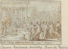 Chorus of Shepherds: Carino, Montano and Mirtillo, 1640. Creator: Johann Wilhelm Baur.