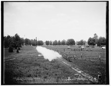 Battalion firing, standing, M.M.A., Orchard Lake, Michigan, c1900. Creator: Unknown.