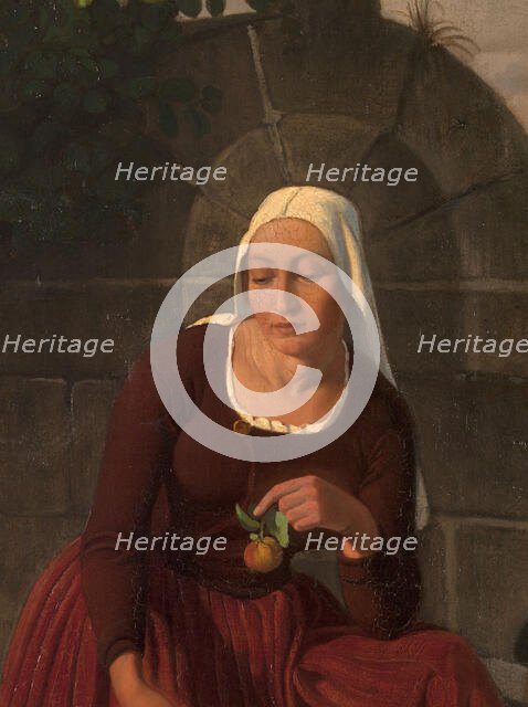 At the fountain, between 1833 and 1886. Creator: Louis Matout.