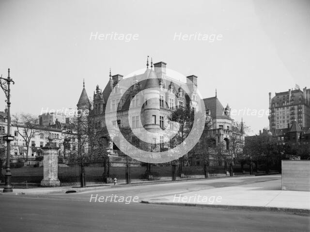 A Riverside Drive residence, New York, C.M. Schwab residence, between 1910 and 1920. Creator: Unknown.