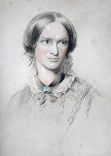 Charlotte Bronte, English novelist, 1850.Artist: George Richmond