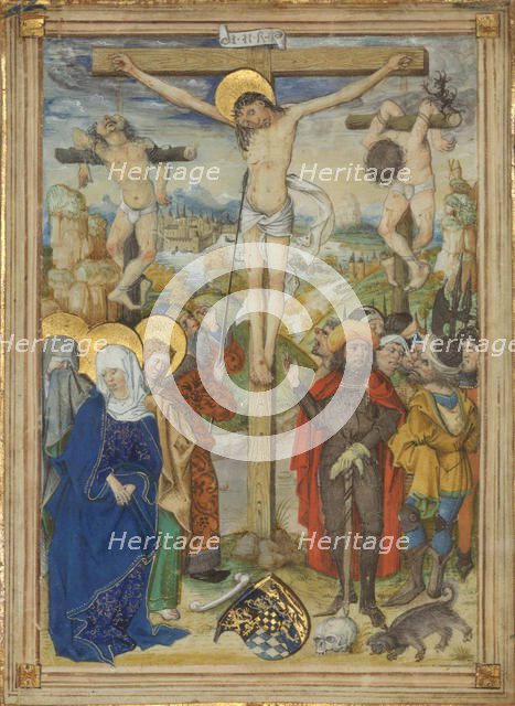 The Crucifixion, 1481-82. Creator: Circle of the Housebook Master (German, active Middle Rhineland, ca. 1470-1500).