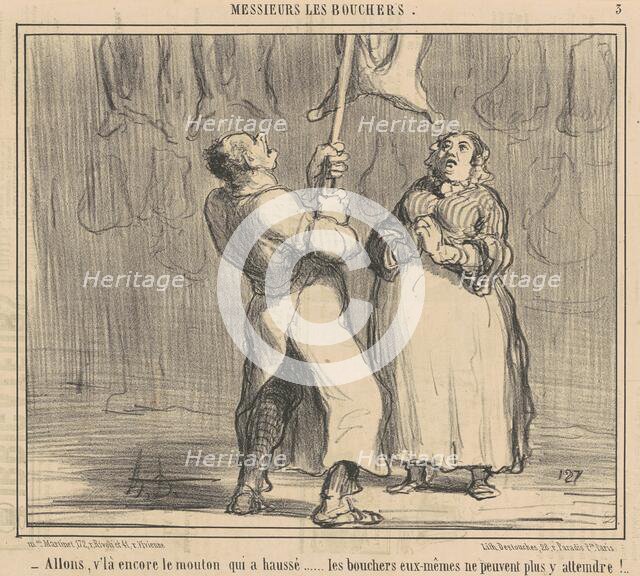 Allons, v'la encore le mouton qui a haussé, 19th century. Creator: Honore Daumier.