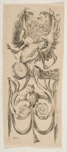 Death Beating a Drum, ca. 1653. Creator: Stefano della Bella.